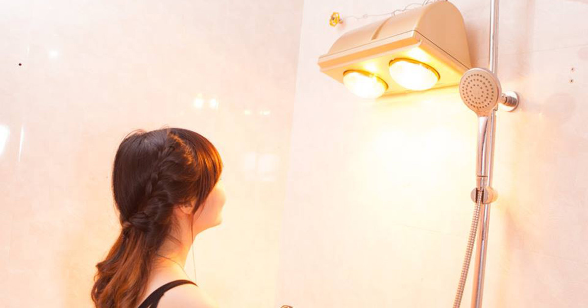 Cách sử dụng đèn sưởi nhà tắm