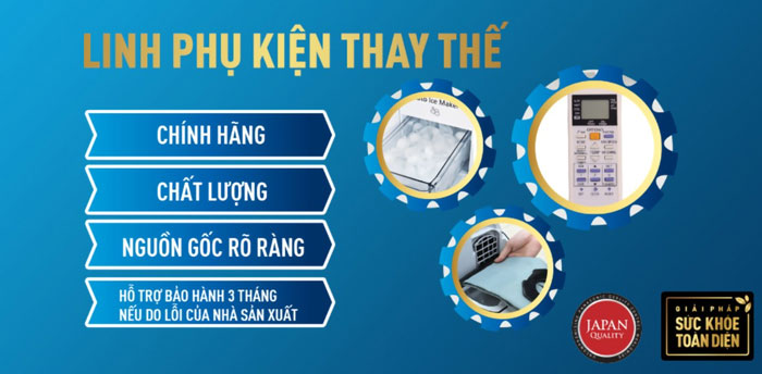 Gói cung cấp kinh kiện bảo hành tủ lạnh Panasonic