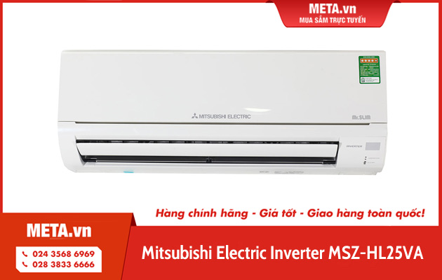 Điều hòa 2 chiều 9000BTU Mitsubishi Electric Inverter MSZ-HL25VA