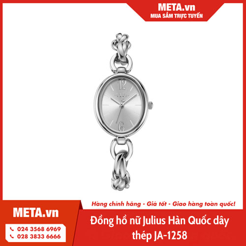 Đồng hồ nữ Julius Hàn Quốc dây thép JA-1258