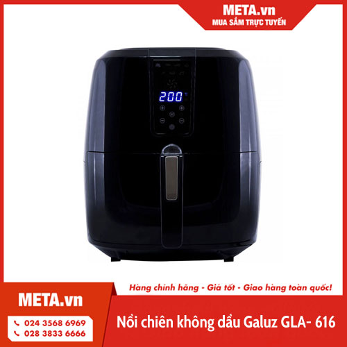 Đánh giá nồi chiên không dầu Galuz - Nồi chiên không dầu GLA-616