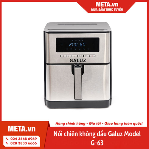 Đánh giá nồi chiên không dầu Galuz - Nồi chiên không dầu Galuz G63