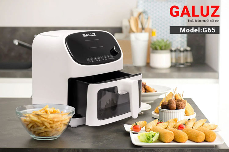 review nồi chiên không dầu Galuz về công nghệ