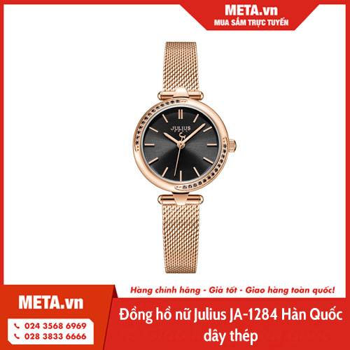 Đồng hồ nữ Julius JA-1284 Hàn Quốc dây thép