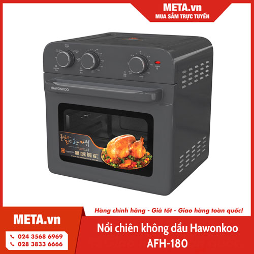 Review nồi chiên không dầu Hawonkoo - Nồi chiên không dầu Hawonkoo AFH-180