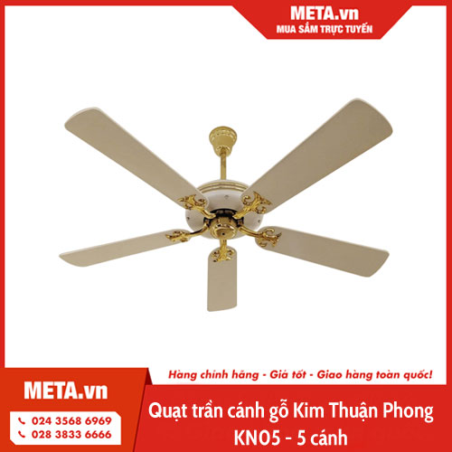 Quạt trần cánh gỗ Kim Thuận Phong KN05