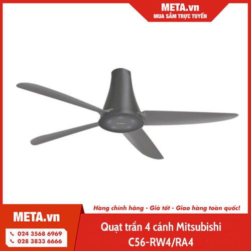 Quạt trần 4 cánh Mitsubishi C56-RW4/RA4