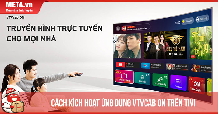 cách kích hoạt VTVcab ON trên tivi