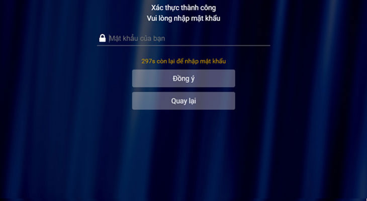 Hướng dẫn nhận khuyến mãi từ VTVcab ON trên tivi Samsung - nhấn đồng ý