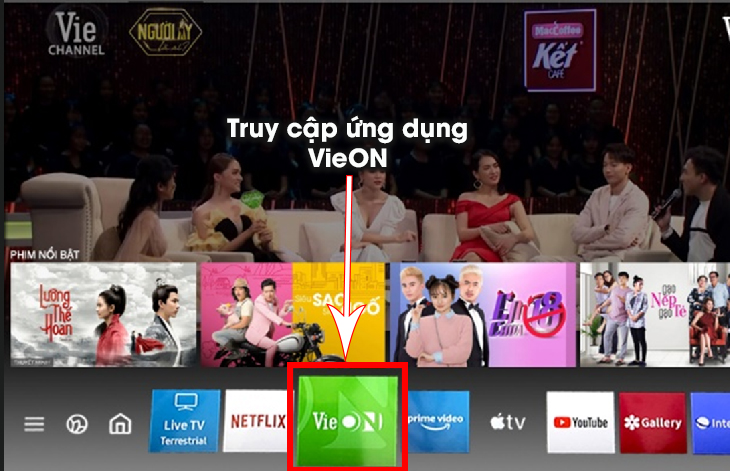 Cách kích hoạt Vieon trên tivi