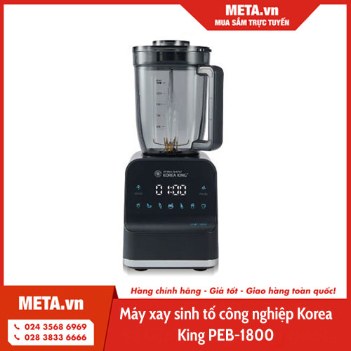 review máy xay sinh tố công nghiệp - Máy xay sinh tố công nghiệp Korea King PEB-1800
