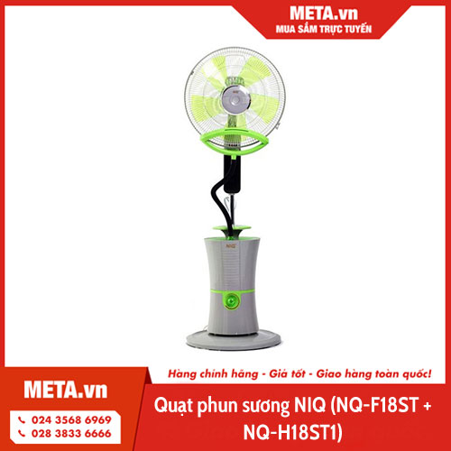 tư vấn mua quạt phun sương tốt - Quạt phun sương NIQ (NQ-F18ST + NQ-H18ST1)