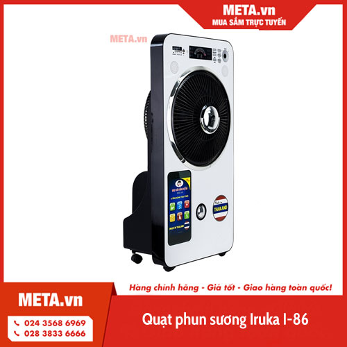 review quạt phun sương - Quạt phun sương Iruka I-86