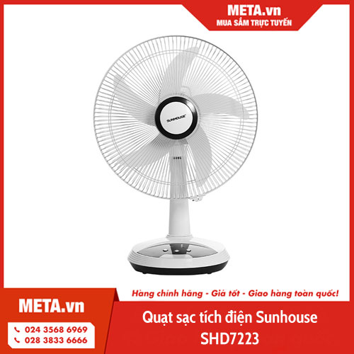 Quạt sạc tích điện Sunhouse SHD7223