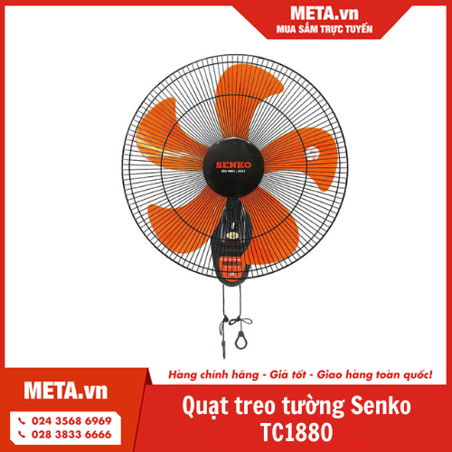 Quạt treo tường Senko TC1880 (sải cánh 43cm, 65W)
