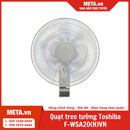 Quạt treo tường Toshiba F-WSA20(H)VN (màu xám)
