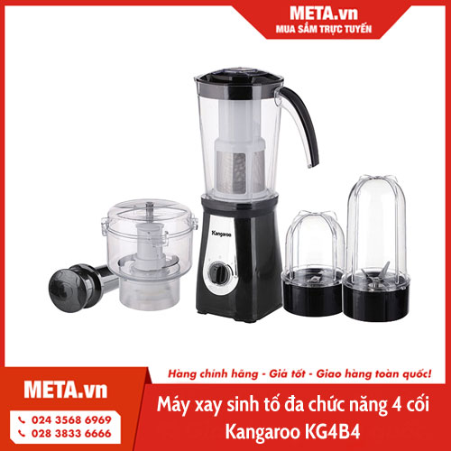 Máy xay sinh tố đa chức năng 4 cối Kangaroo KG4B4
