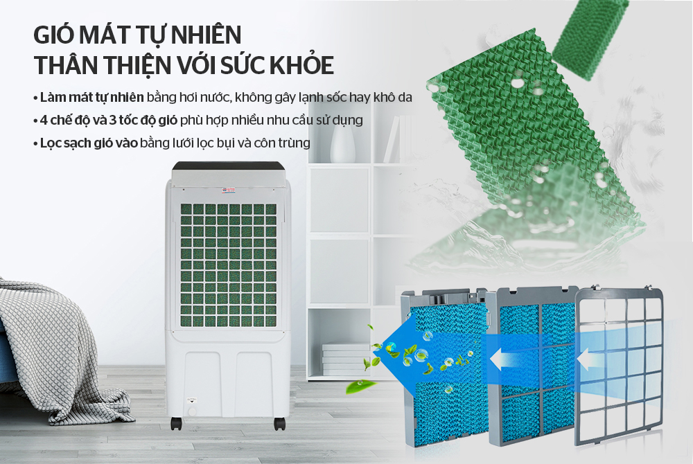 Đa dạng tính năng và công nghệ làm mát