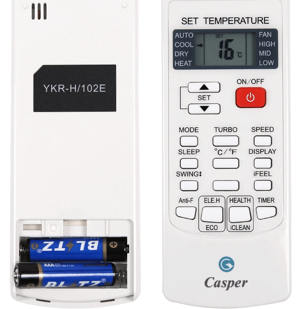 Cách hẹn giờ trên điều hòa, máy lạnh Casper mẫu 1