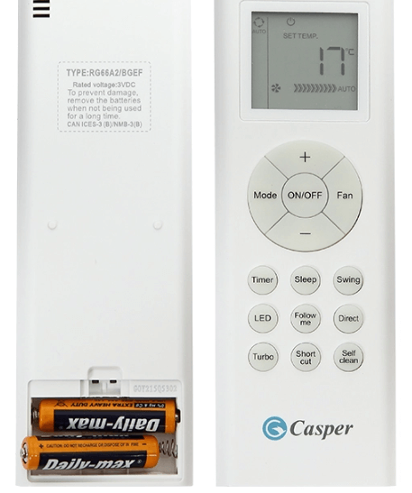 Cách hẹn giờ trên điều hòa, máy lạnh Casper mẫu 6