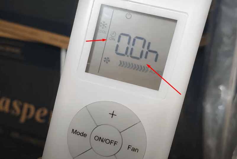 Nhấn nút TIMER trên điều khiển 1 lần để cài đặt thời gian hẹn giờ bật điều hòa Casper