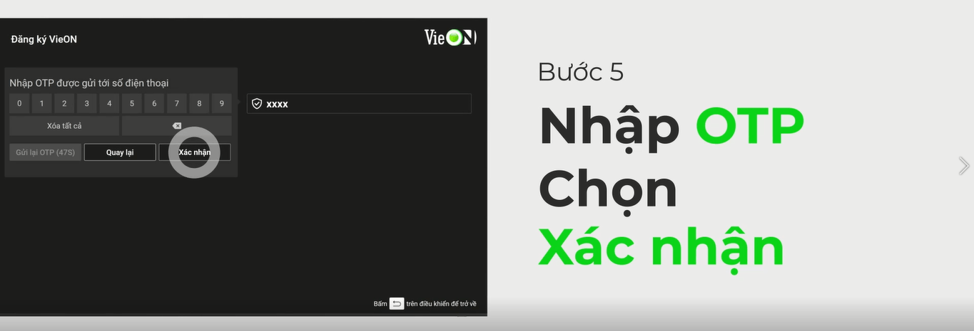 Nhập mã OTP