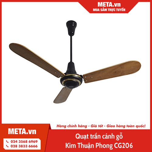 Quạt trần cánh gỗ Kim Thuận Phong CG206