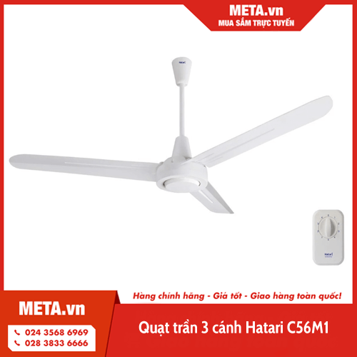 Quạt trần 3 cánh Hatari C56M1
