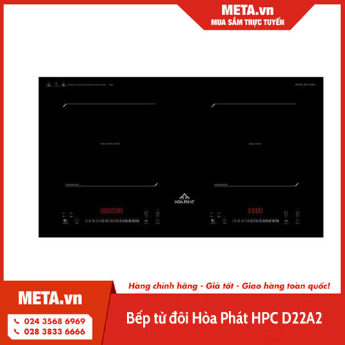 Bếp từ đôi Hòa Phát HPC D22A2