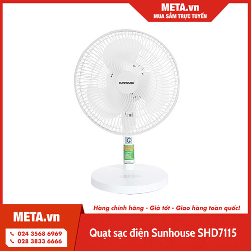 Quạt sạc điện Sunhouse SHD7115