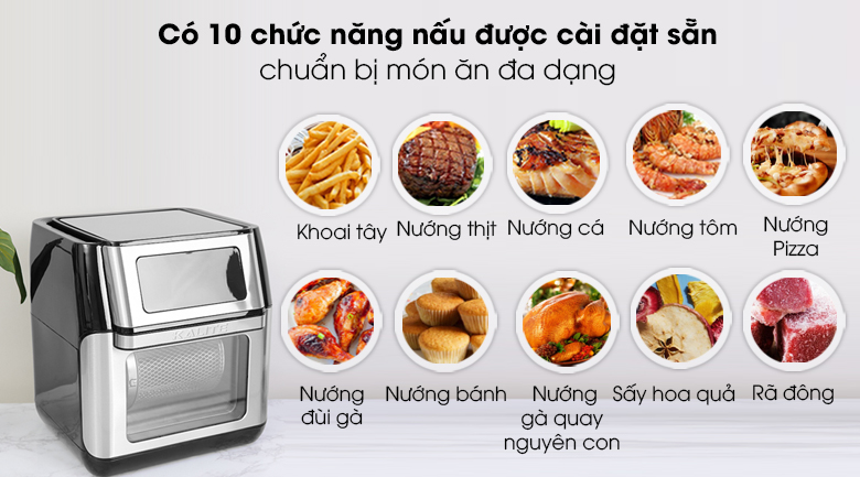 Nồi chiên không dầu có nhiều tính năng sử dụng sẽ tiện lợi hơn