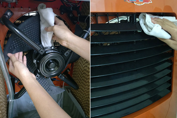 Vệ sinh cánh đảo gió, cánh quạt