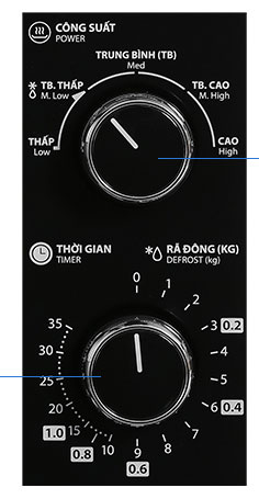 Cách sử dụng lò vi sóng Toshiba cơ