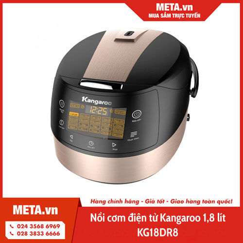 Nồi cơm điện tử Kangaroo 1,8 lít KG18DR8