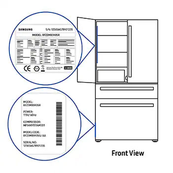 Cách kiểm tra số seri hoặc mã IMEI của tủ lạnh Samsung Multidoor