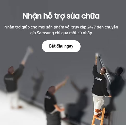 Cách yêu cầu dịch vụ sửa chữa tủ lạnh Samsung