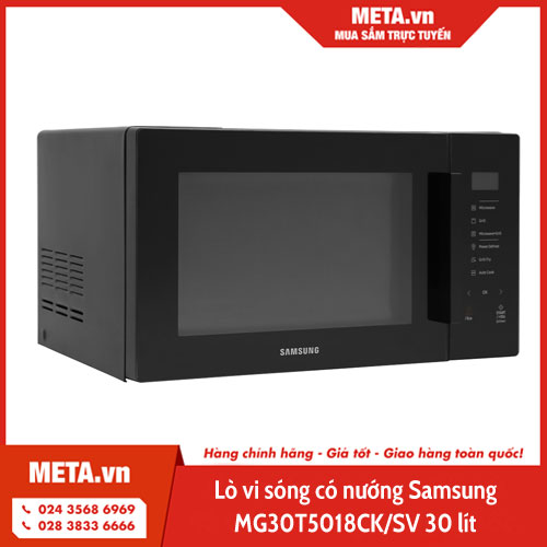 Lò vi sóng có nướng Samsung MG30T5018CK/SV 30 lít