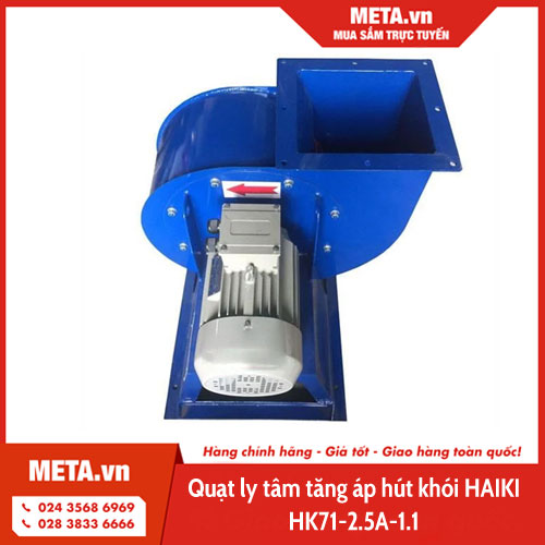 Quạt ly tâm tăng áp hút khói HAIKI HK71-2.5A-1.1