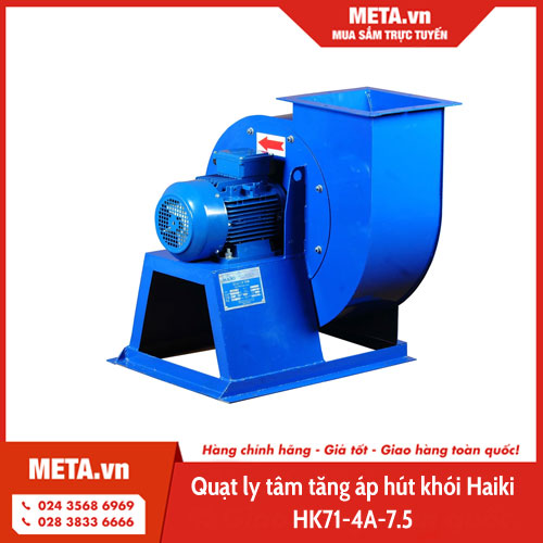 Quạt ly tâm tăng áp hút khói Haiki HK71-4A-7.5