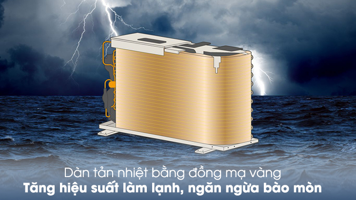 Dàn tản nhiệt mạ vàng bền bỉ