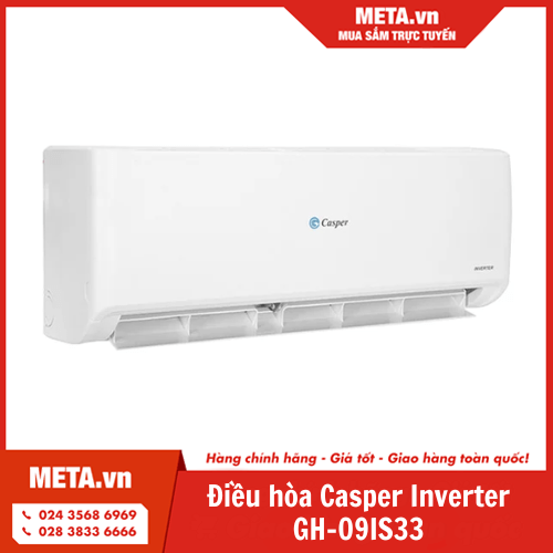 Điều hòa Casper 9.000 BTU 2 chiều inverter GH-09IS33