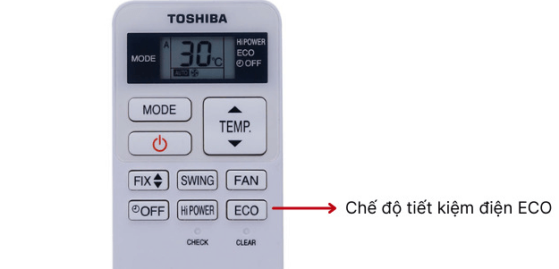 Cách sử dụng chế độ ECO trên điều hòa Toshiba