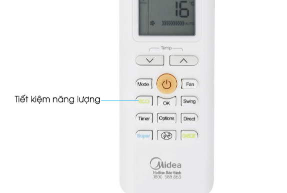 Cách sử dụng chế độ ECO trên điều hòa Midea