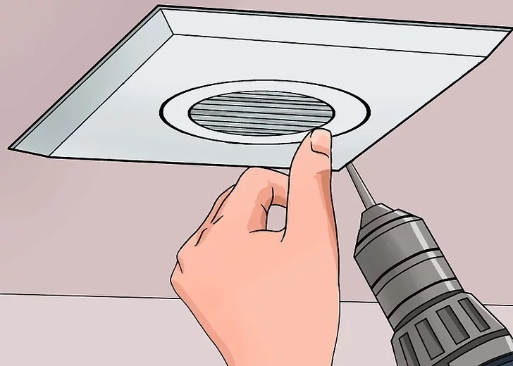 Bắn vít cố định quạt