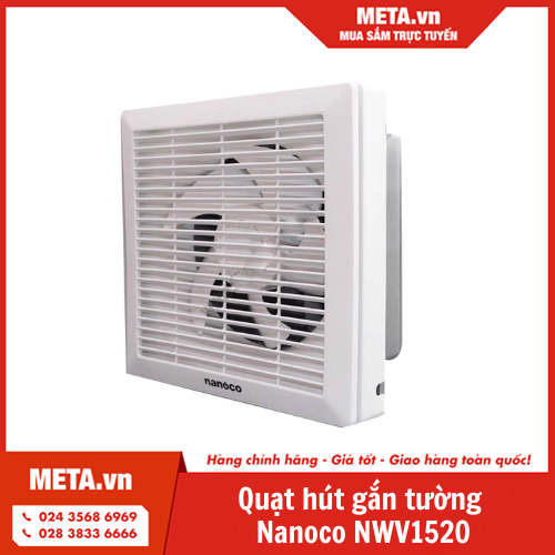 Quạt hút gắn tường 1 chiều Nanoco NWV1520