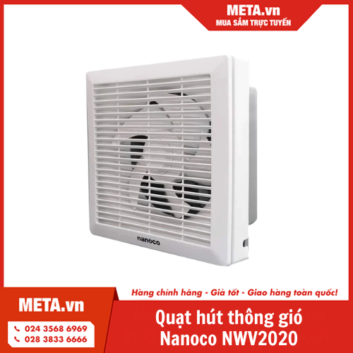 Quạt hút thông gió gắn tường Nanoco NWV2020