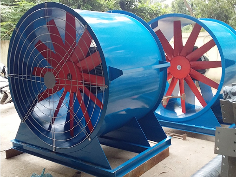 Quạt hướng trục vận hành êm ái, ít tiếng ồn