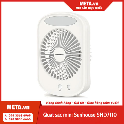 Quạt sạc mini Sunhouse SHD7110