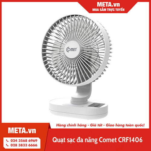 Quạt sạc đa năng Comet CRF1406