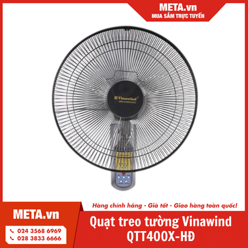Quạt treo tường Vinawind QTT400X-HĐ (có điều khiển)